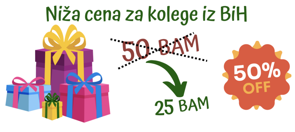 50 % Na Odabrane Kurseve - Onlajn Seminari Bosna I Hercegovina